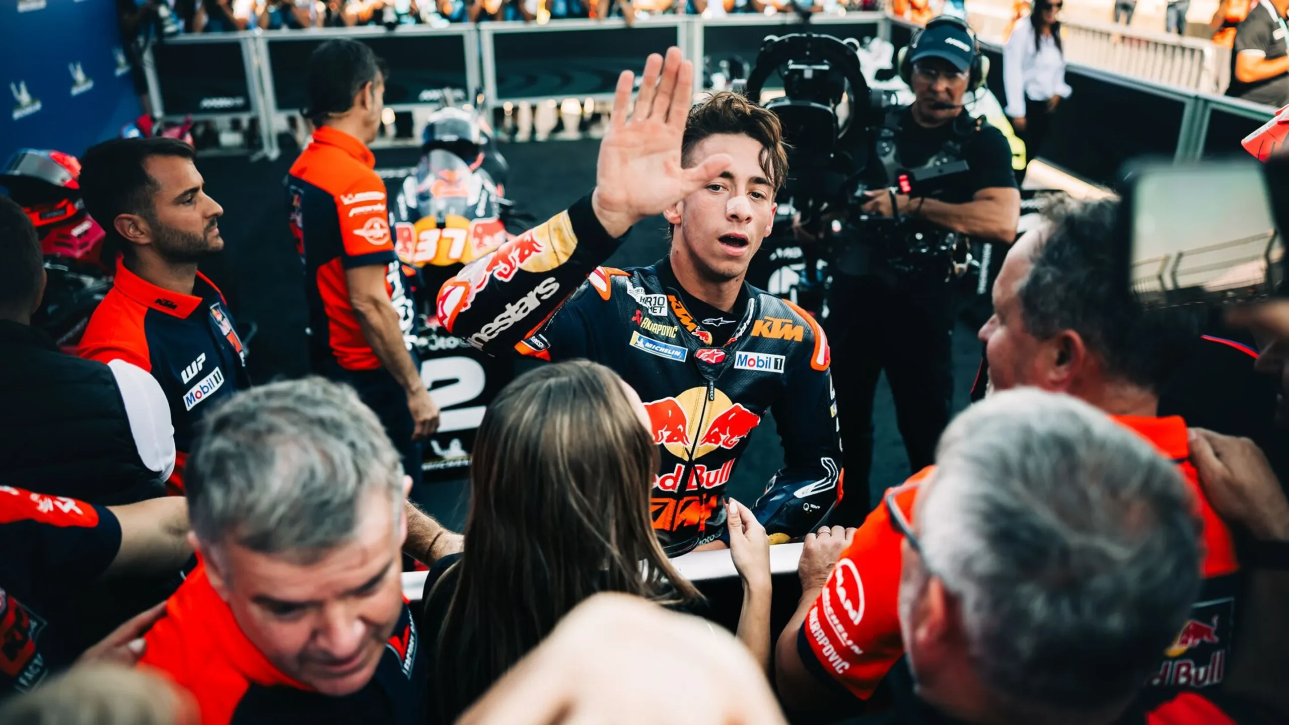 Pedro Acosta Red Bull KTM MotoGP RC16 Balaton Park Hungary.jpg