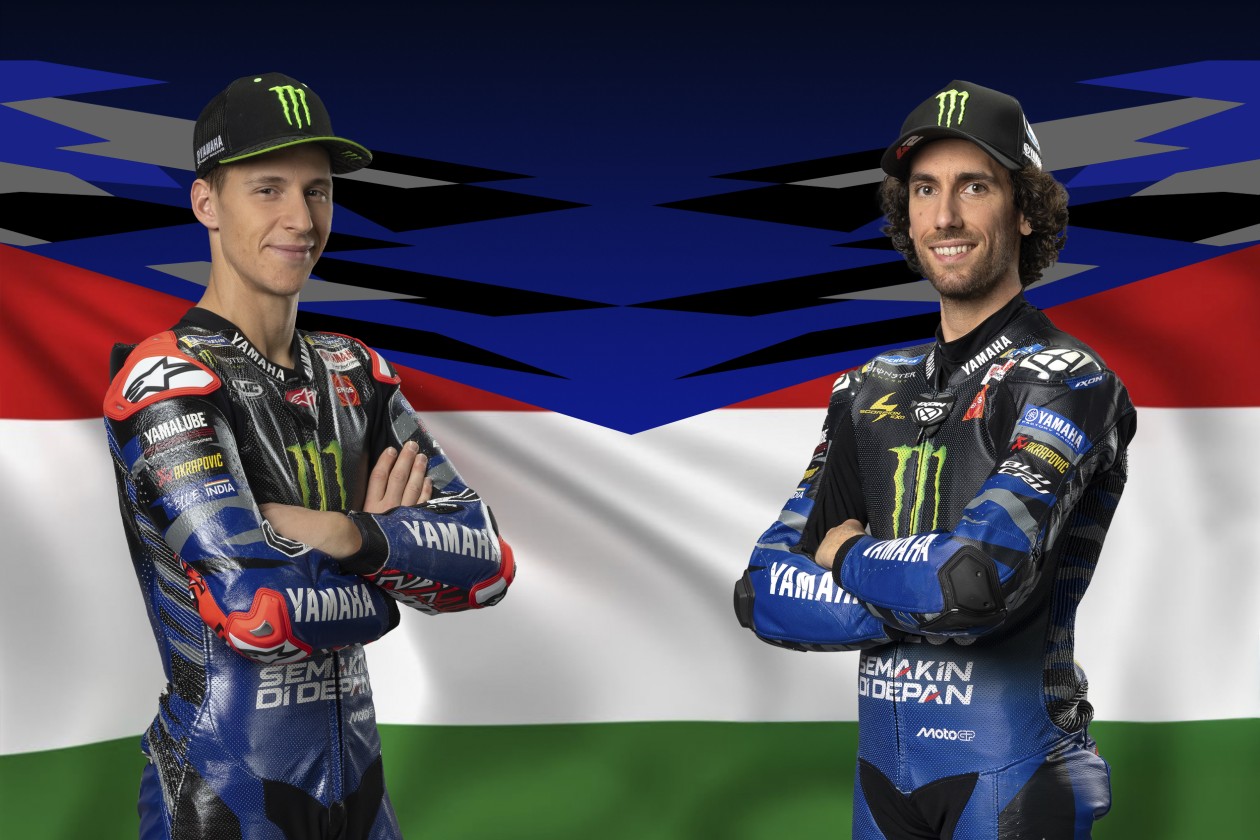 Fabio Quartararo and Alex Rins of Monster Yamaha MotoGP
