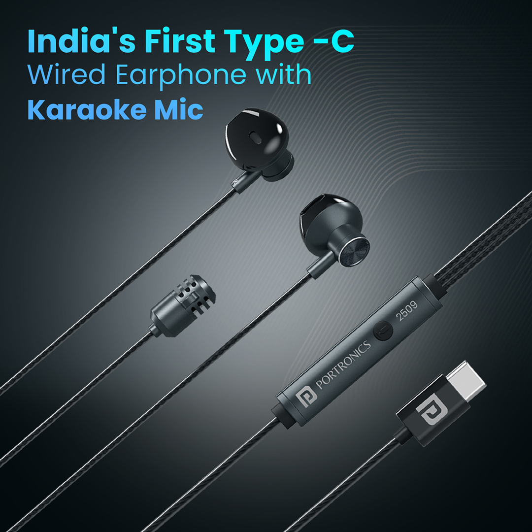 India’s first Type-C Wired Karaoke Earphones