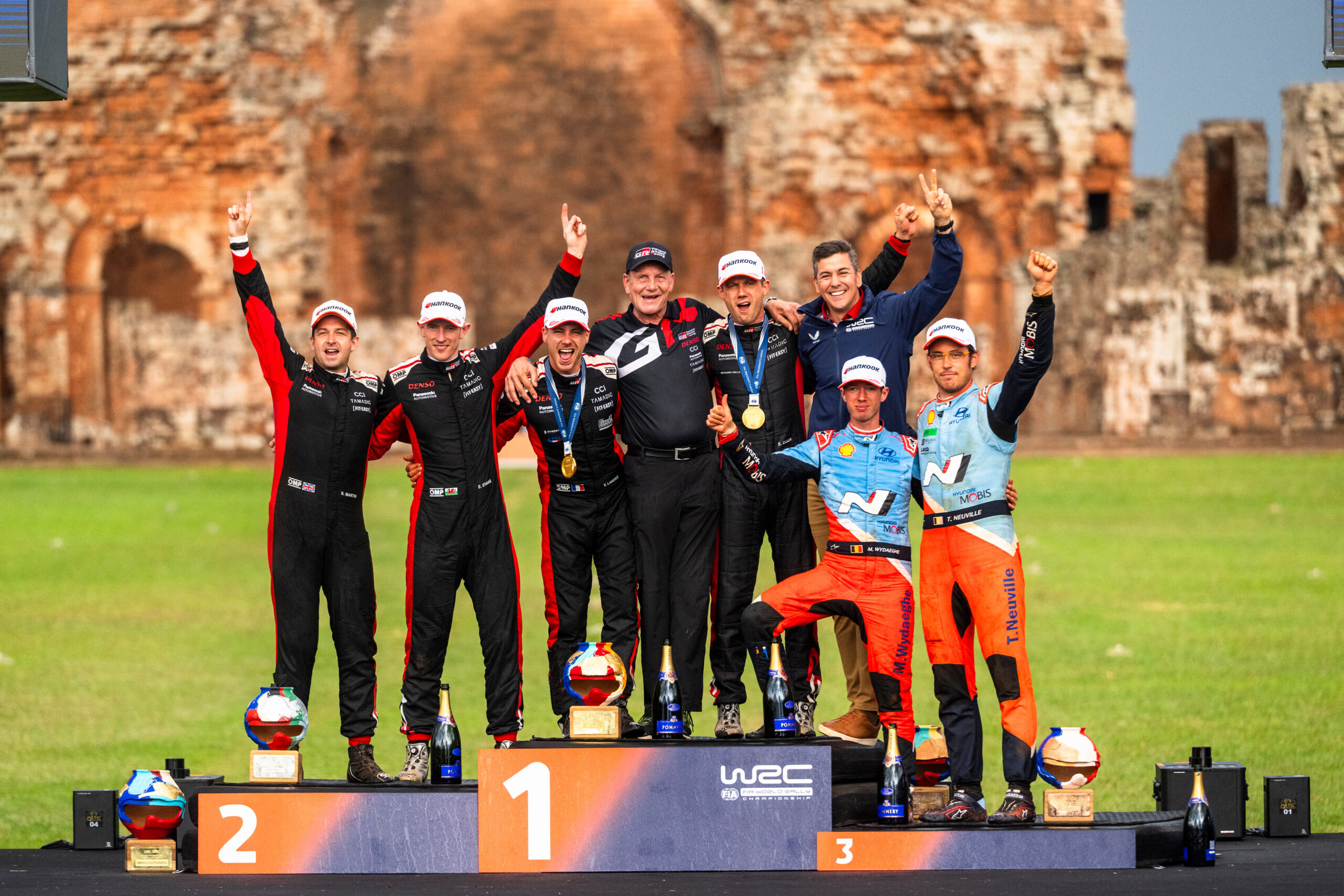 Sébastien Ogier, Elfyn Evans, Thierry Neuville