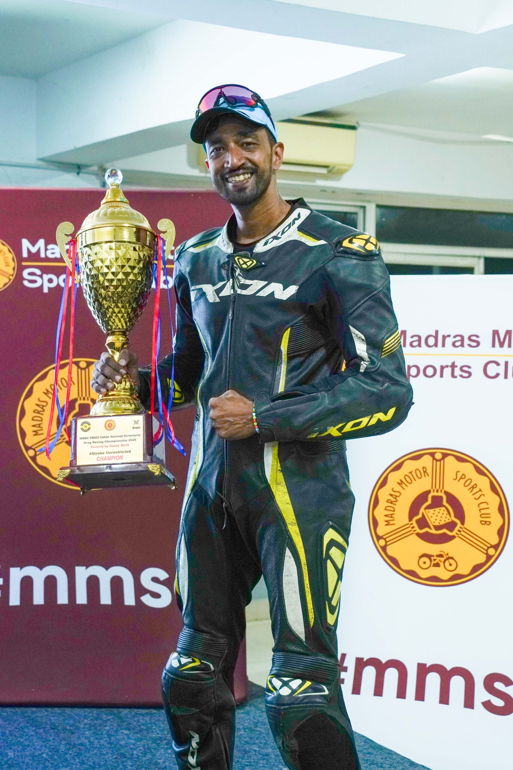 Mumbai's Hanuman Pawshe, winner of the Super Sport Unrested category title (Dec 28)