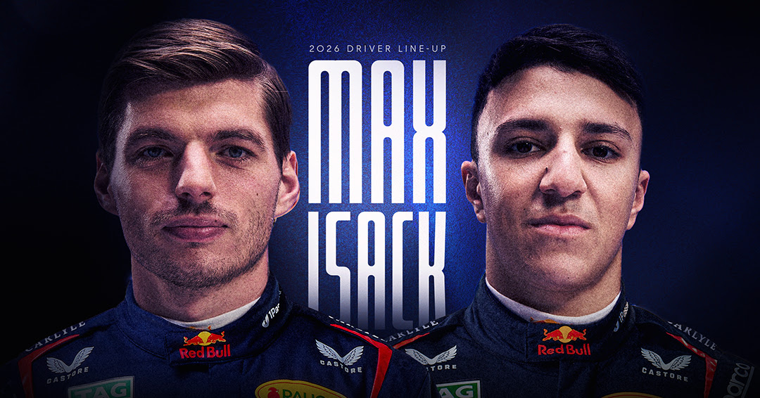 Isack Hadjar Max Verstappen Oracle Red Bull