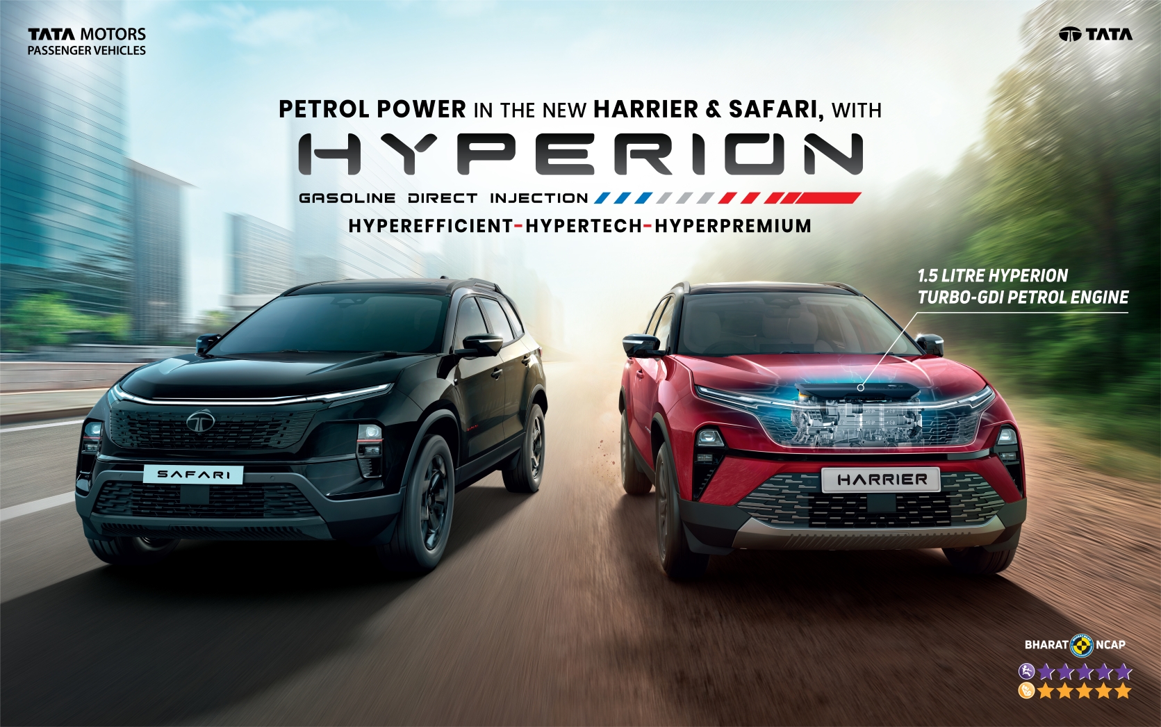 Harrier and Safari 1.5L HYPERION Turbo-GDi Petrol