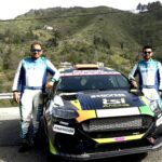 Dean Mascarenhas, right, and Gagan Karumbaiah in Spain on Tuesday. Photo TSI Racing