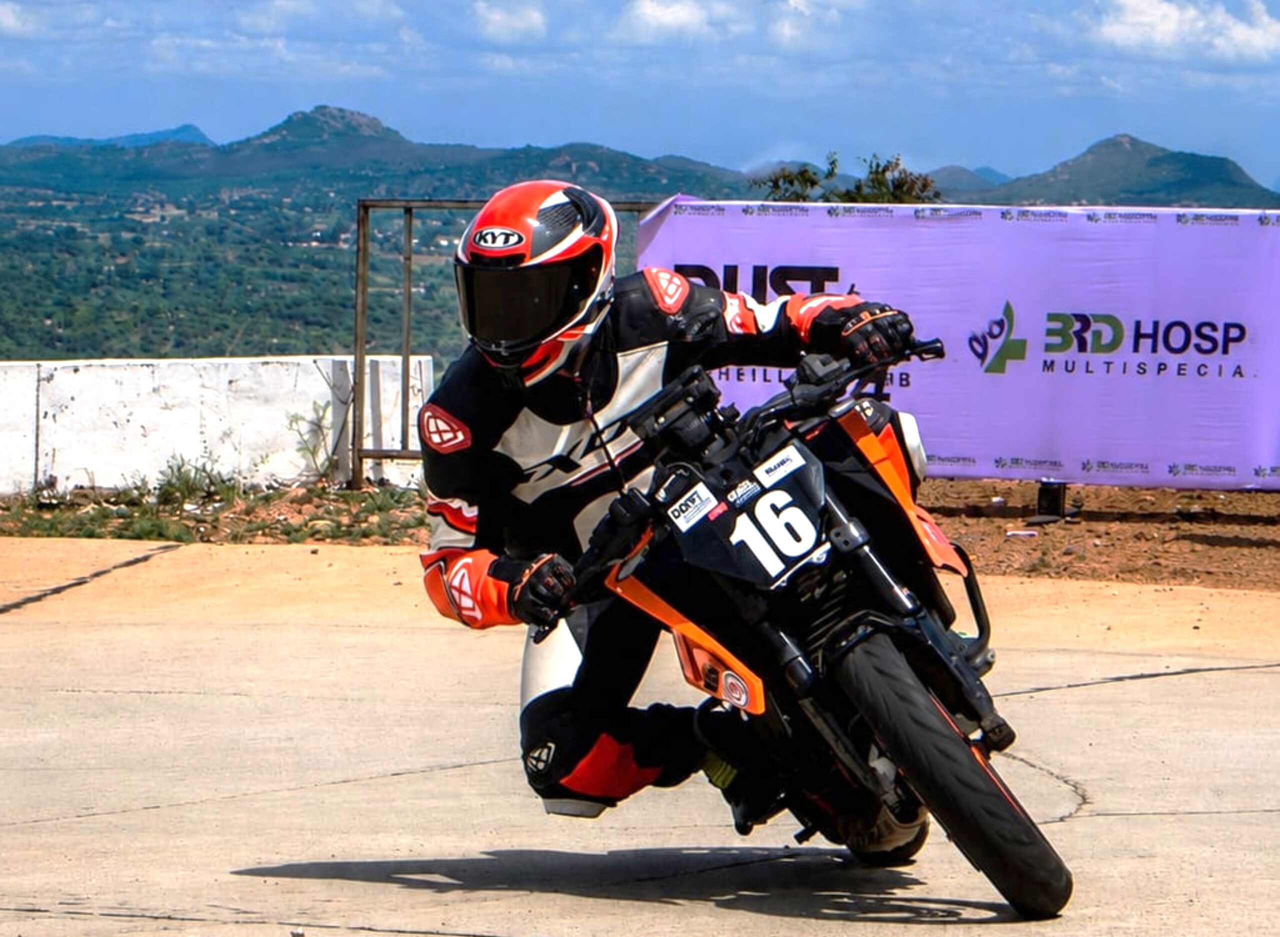 Franklin Deepak in action at the Motorsport Inc Hill Climb