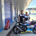Kavin Quintal with BMW EasyRace Team Principal Eduardo Salvador Vera
