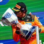 Lando Norris McLaren Formula 1 Dutch Grand Prix Race Winner in Zandvoort