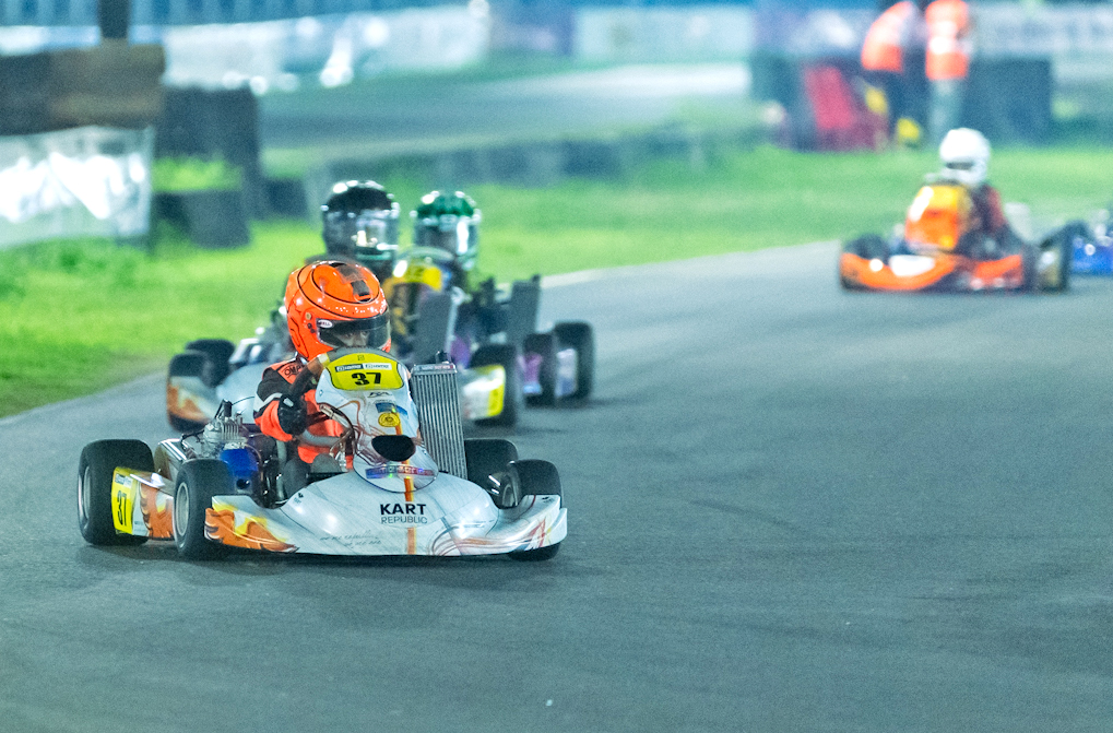 Shiv Neel (37) in action in the final round of the IAME Series India (Aug 29)