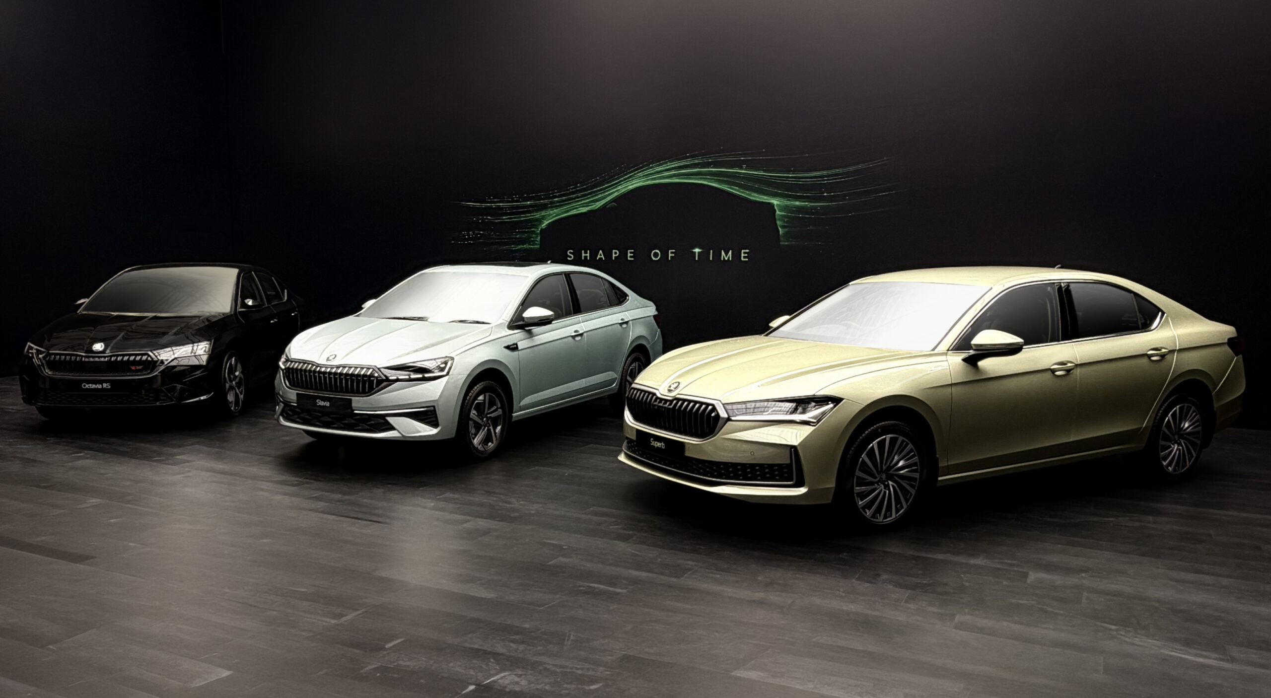 The iconic Octavia RS, the new Slavia, and the all-new Superb