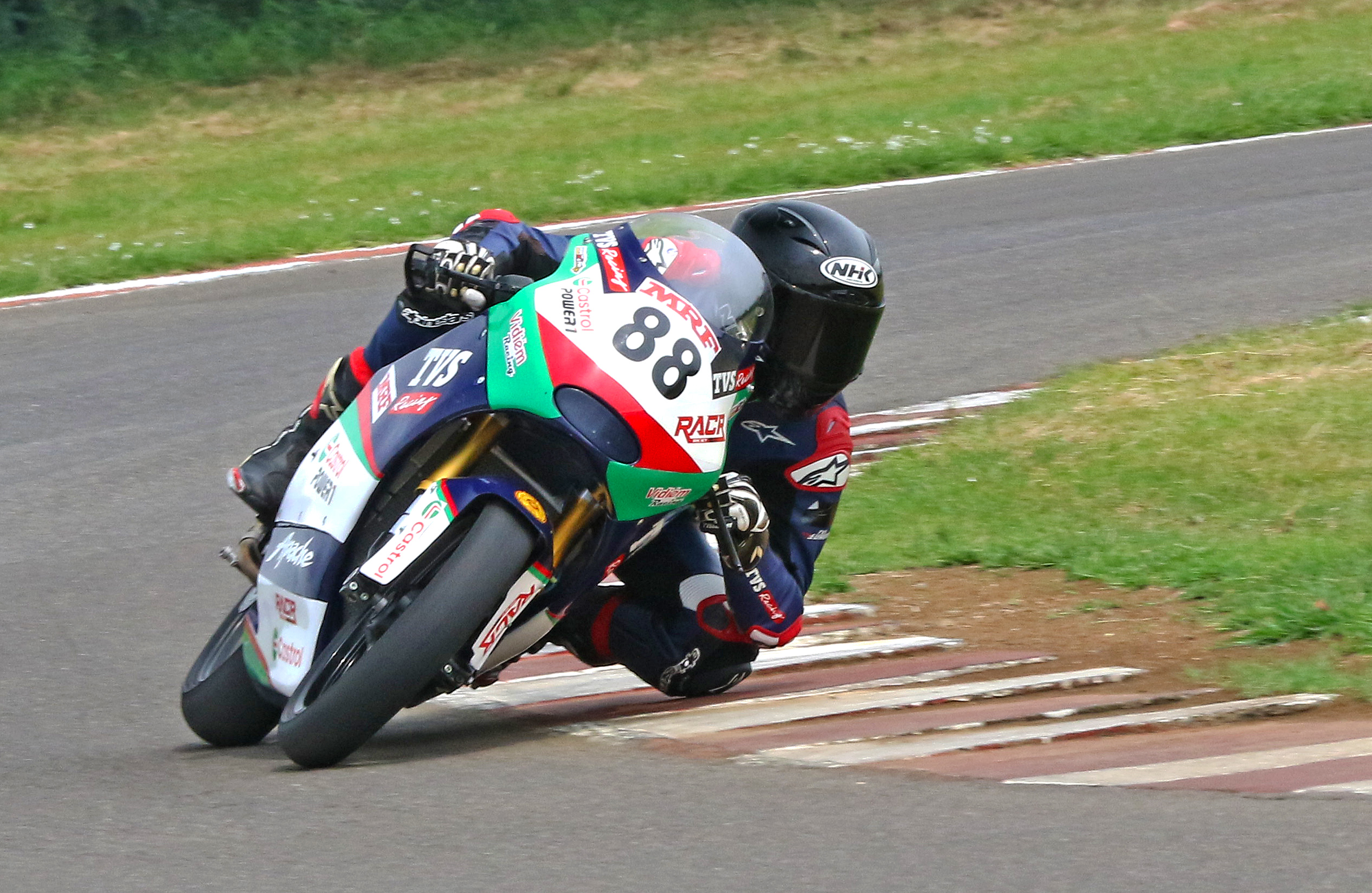 Hyderabad's Rahil Pillarisetty, who qualified for pole position in the Super Sport 301-400cc Open class (Sept 11)