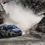 Dean Mascarenhas and co-driver Gagan Karumbaiah in Chile on Sunday