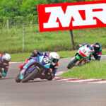 Sarthak Chavan (75) who scored a double in the Super Sport 301-400cc Open class (Sept 13)