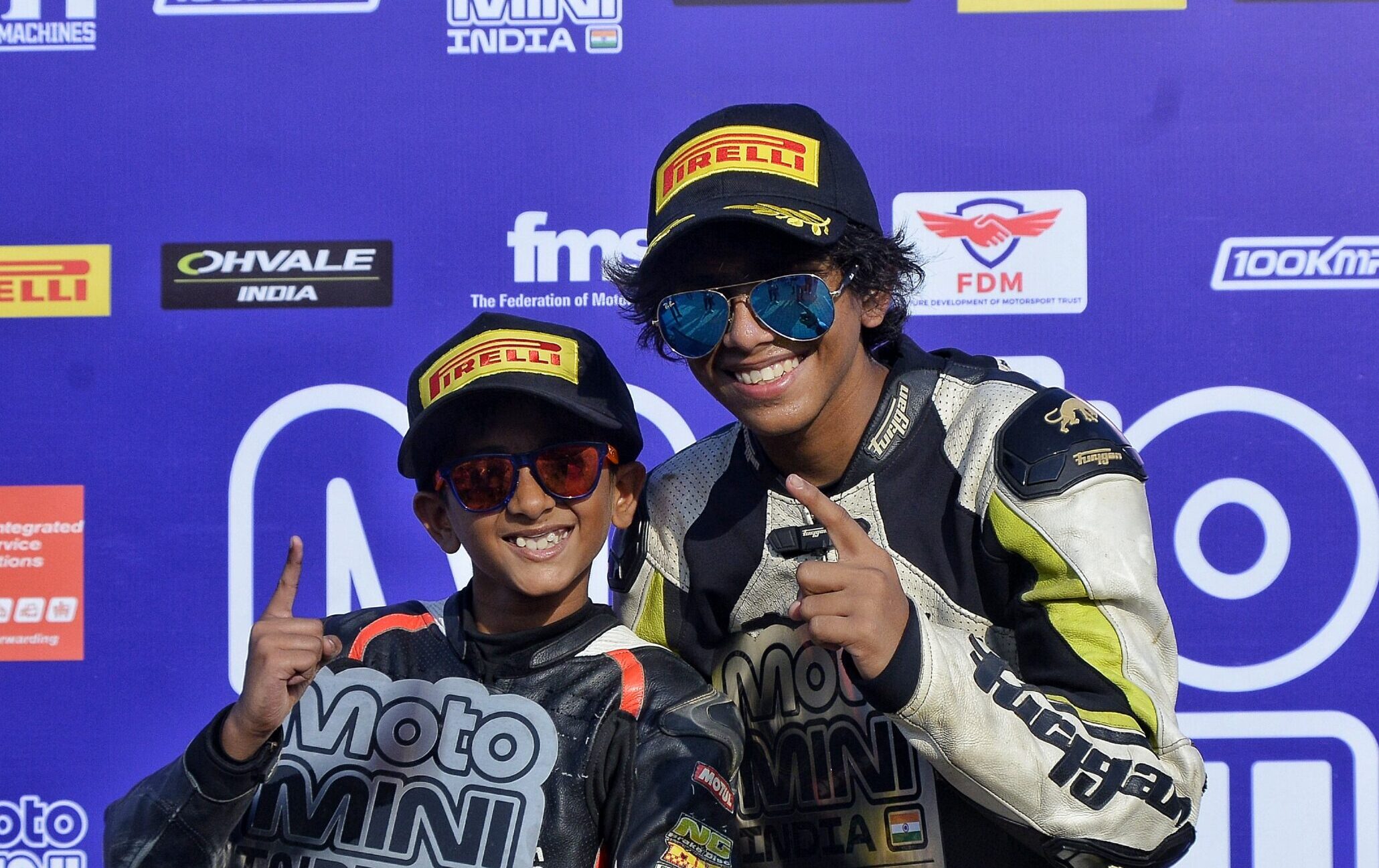 Prem Khandle (right, Overall winner) and Rian Sarath (1st runner-up)