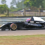 Ishaan Madesh in action while winning the MRF F2000 Race-3 (Oct 11)